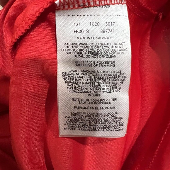 NWT Columbia Stars and Stripes Red T-Shirt, Omni Wick short Sleeve Boys XS - Picture 4 of 5